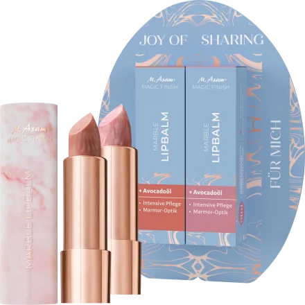 Geschenkset Lippenbalsam Marble Caramel Kiss & Romantic Rose - Shopgalaxy