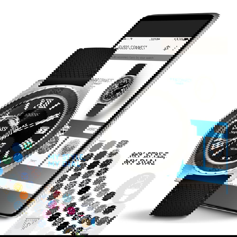 Guess Connect Ace C1001G1 Herrenuhr Smartwatch - Shopgalaxy.ch