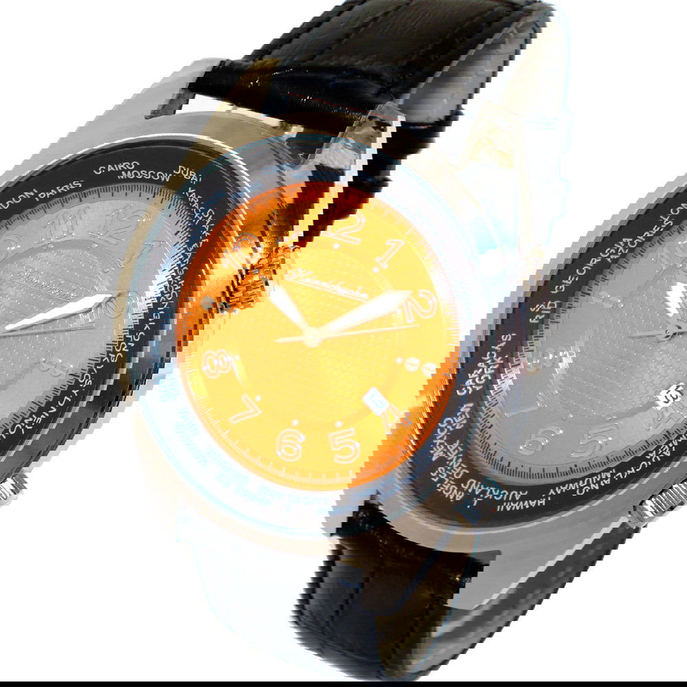 HEINRICHSSOHN Danzig Orange HS1003O Herrenuhr - Shopgalaxy.ch