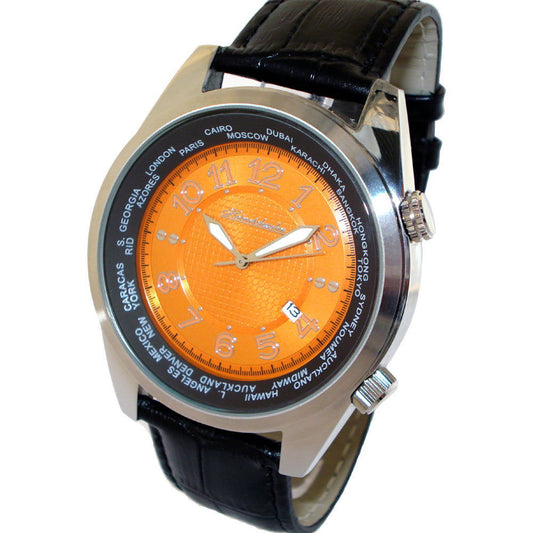 HEINRICHSSOHN Danzig Orange HS1003O Herrenuhr - Shopgalaxy.ch