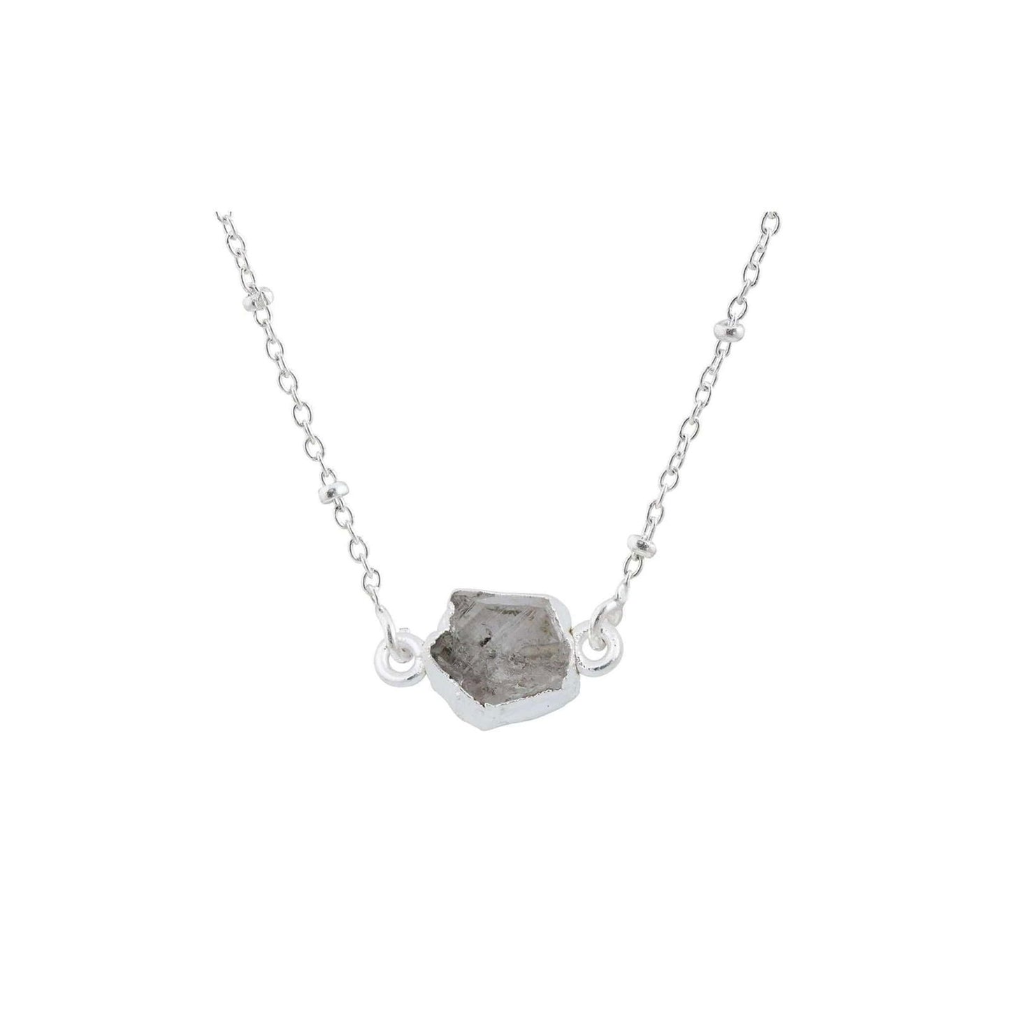 Handmade Herkimer Diamond Pendant in its Natural form in Silver 925 - Shopgalaxy.ch