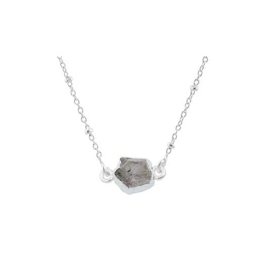 Handmade Herkimer Diamond Pendant in its Natural form in Silver 925 - Shopgalaxy.ch