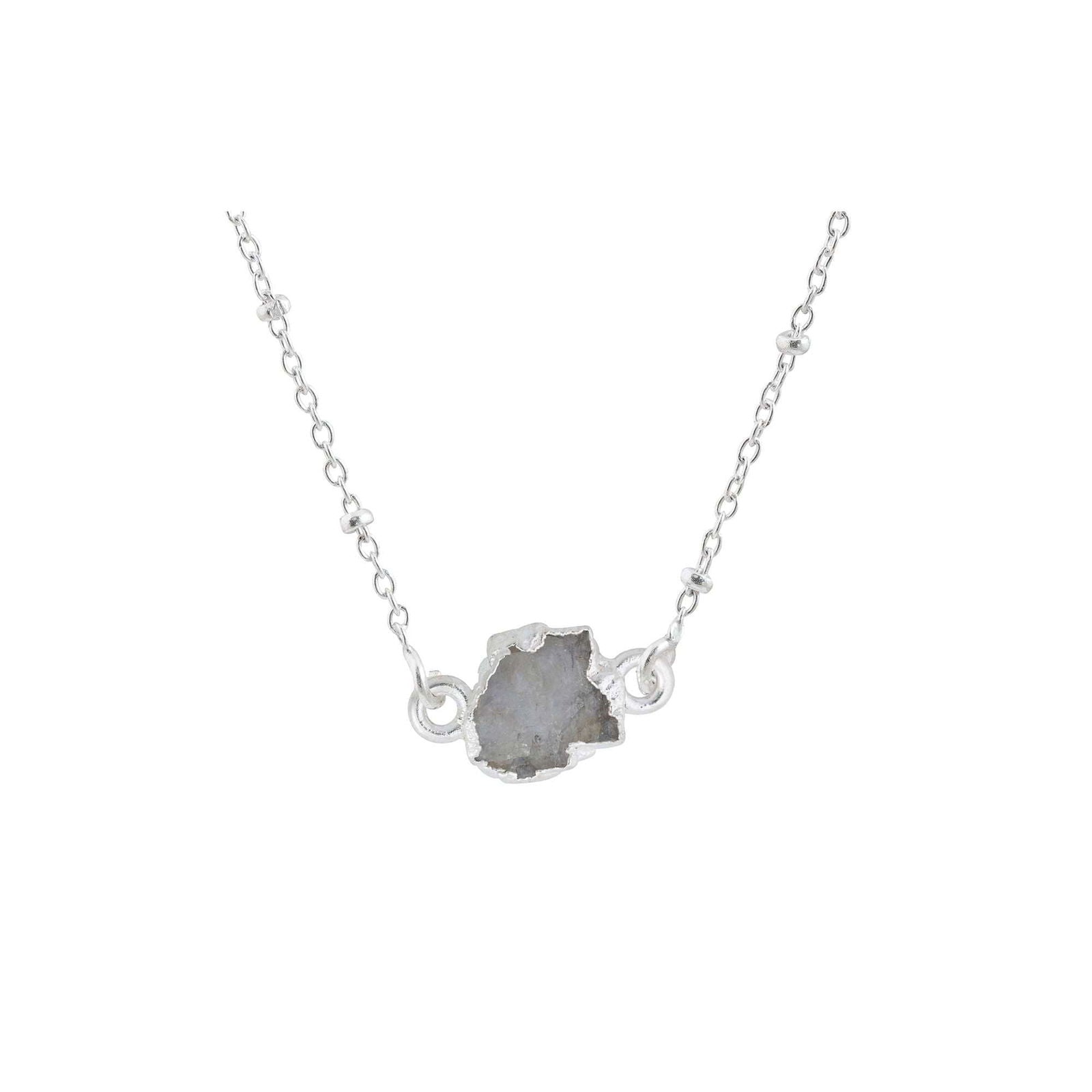 Handmade Moonstone Pendant in its Natural form in Silver 925 - Shopgalaxy