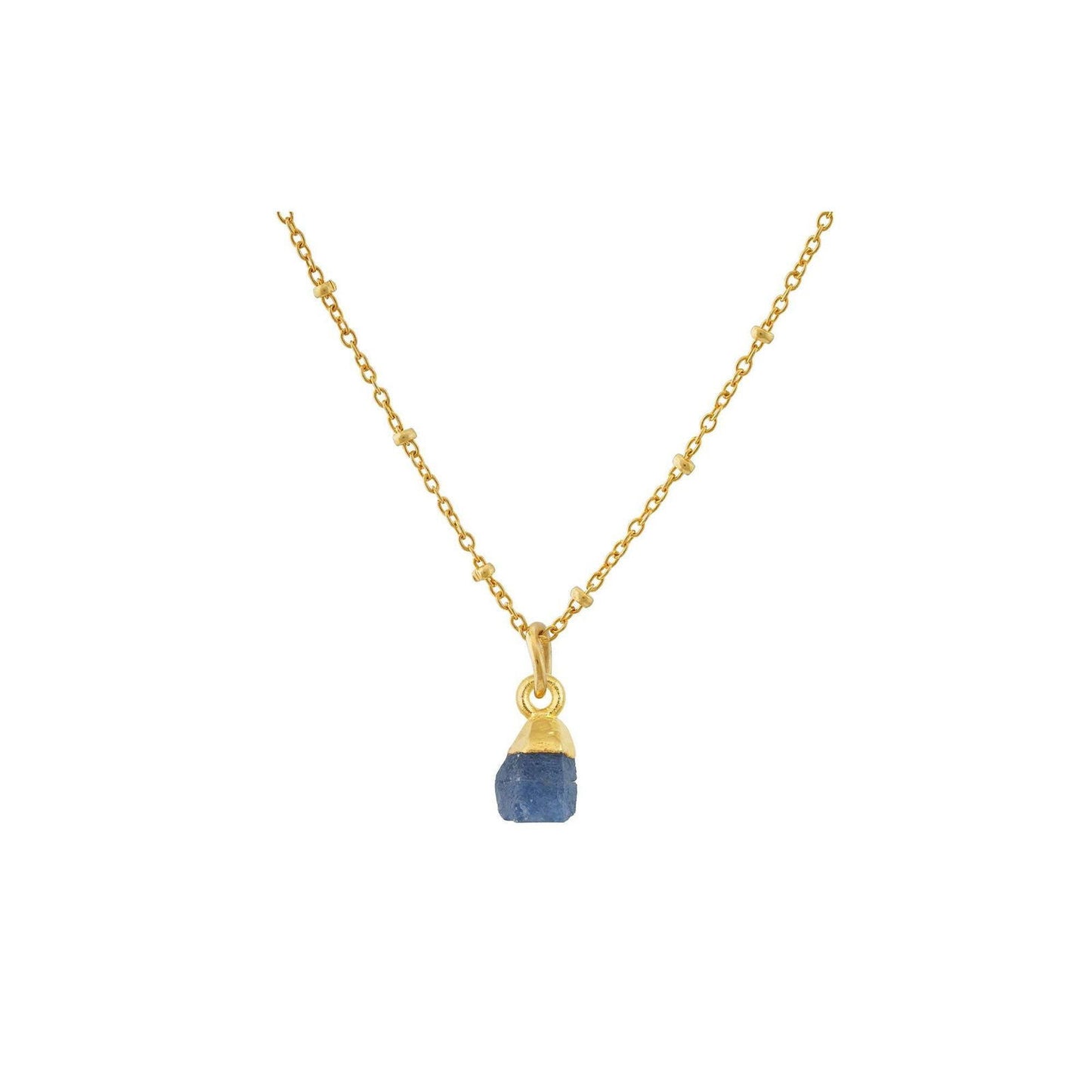 Handmade Sapphire Pendant in its Natural form Gold Plated - Shopgalaxy.ch