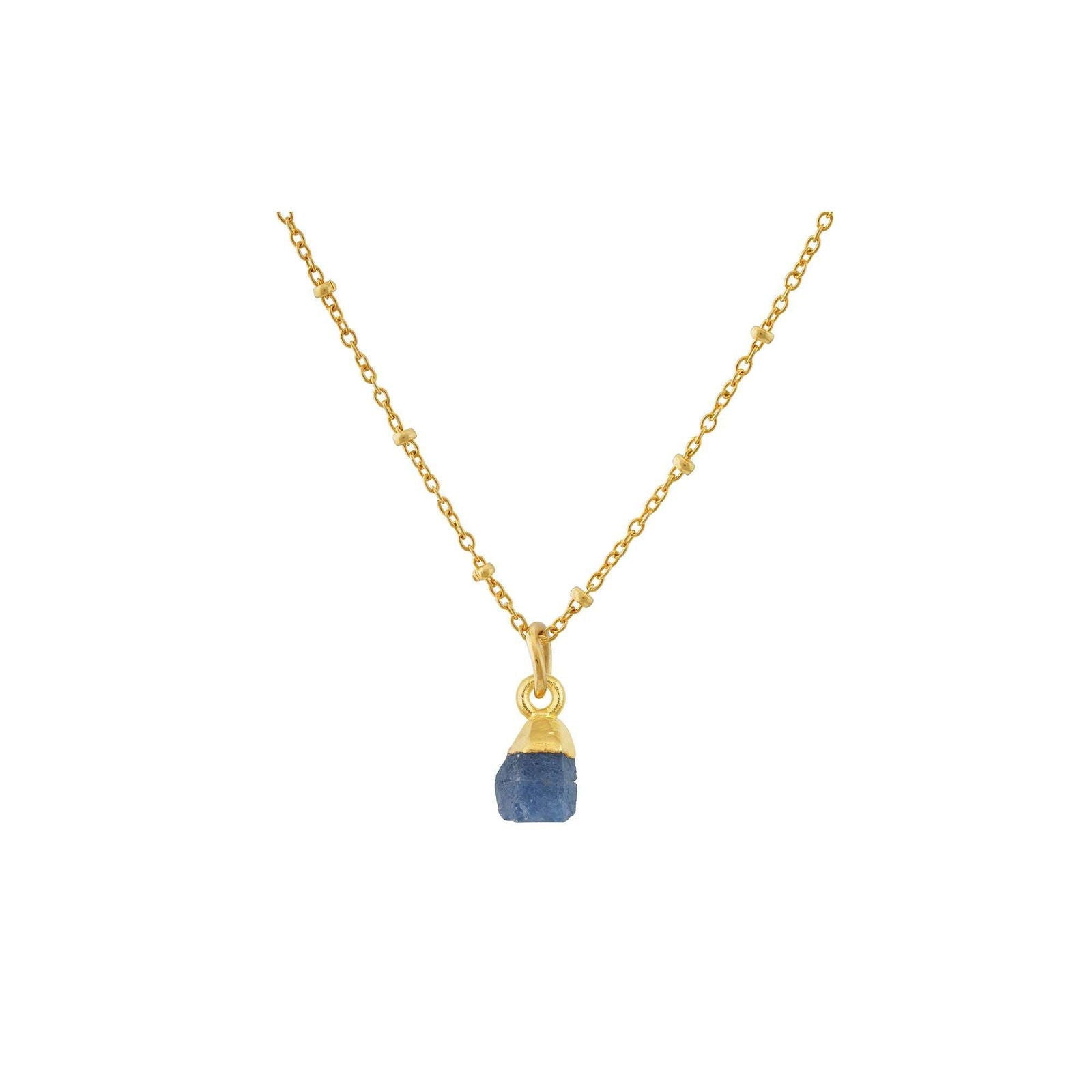 Handmade Sapphire Pendant in its Natural form Gold Plated - Shopgalaxy.ch