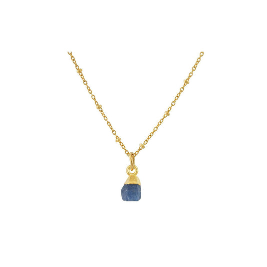 Handmade Sapphire Pendant in its Natural form Gold Plated - Shopgalaxy.ch