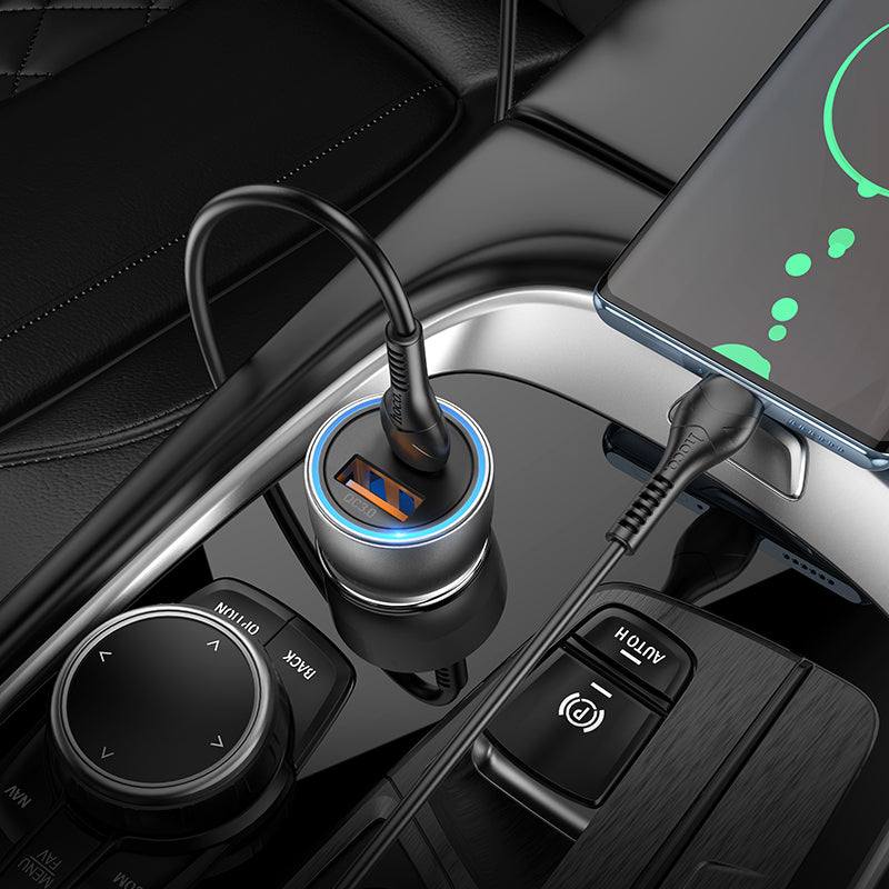 Hoco Autoladegerät Typ-C und USB-A kompatibel 43W - Shopgalaxy