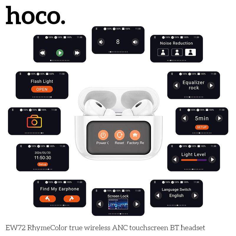 Hoco EW72 Soar true wireless ANC Noise Reduction touch screen BT headset - Shopgalaxy.ch