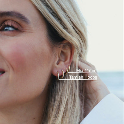 MIA HOOPS 1,1CM - Shopgalaxy