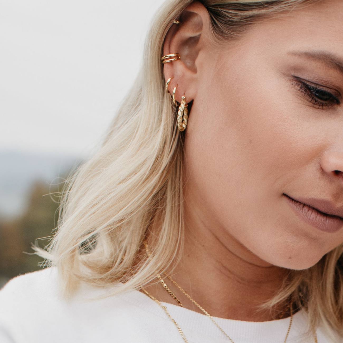 MIA HOOPS 1,1CM - Shopgalaxy