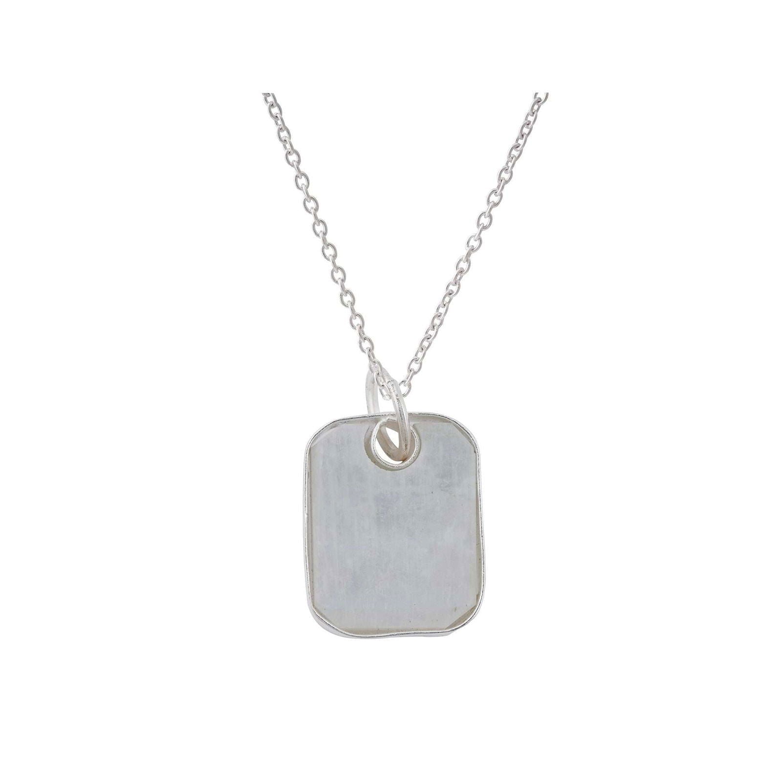 Moonstone Pendant in rectangular shape for Men handmade in Silver 925 - Shopgalaxy.ch