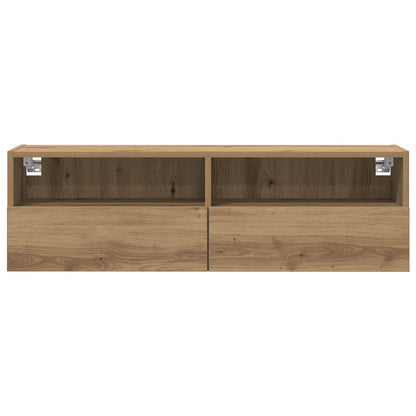 TV-Wandregal Artisan Eiche 100x30x30 cm Holzwerkstoff