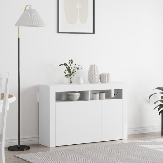 Weißer Sideboard Weiß Engineered Wood 116 x 30 x 75 cm Modern