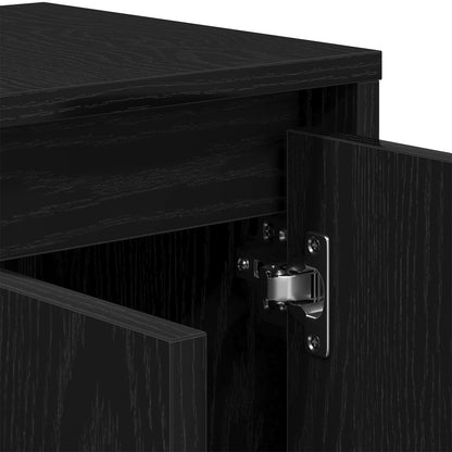 TV-Schrank Schwarz Eiche 120x30x40,5 cm Holzwerkstoff