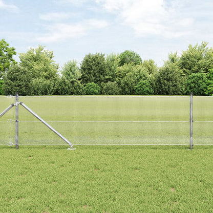 Zaunpfosten-Set Set aus 2 Verzinkter Stahl 10 x 0,5 m Langlebig