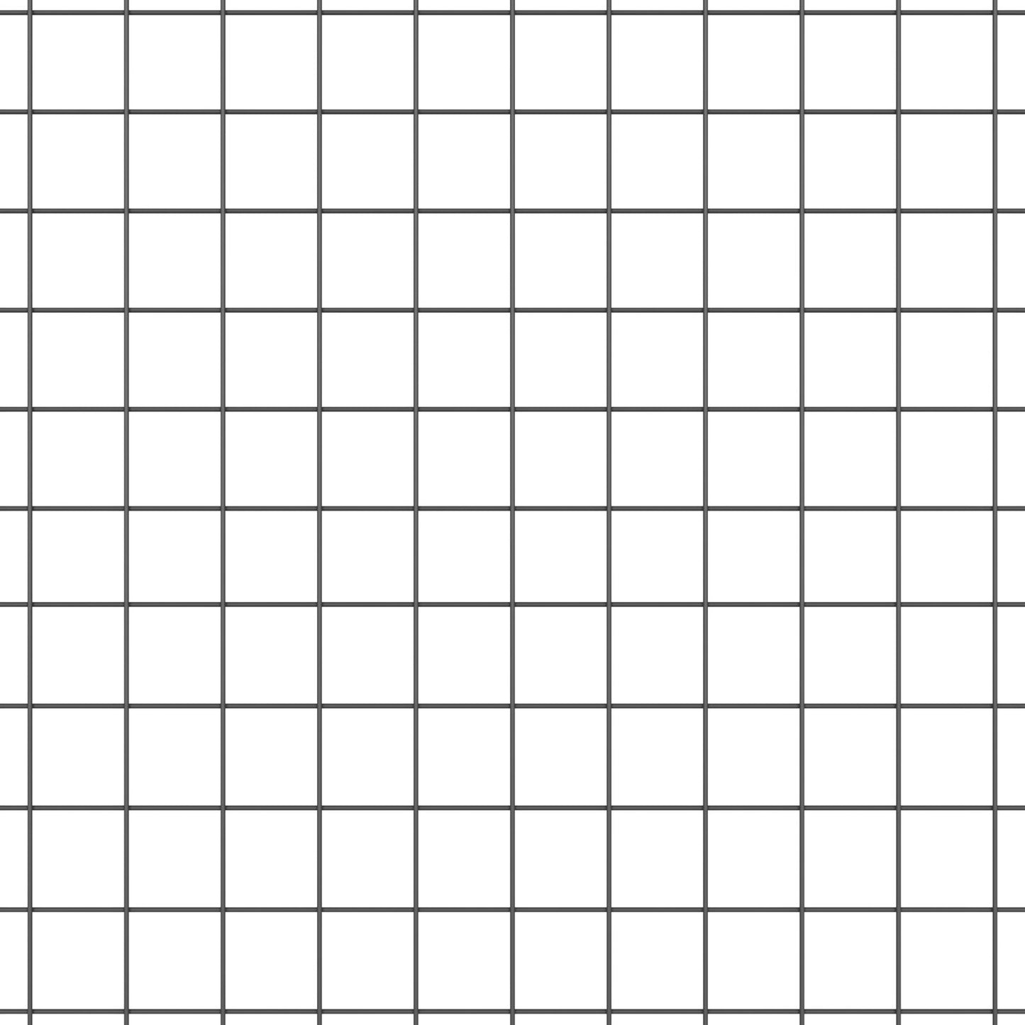 Zaunpfosten-Set Set aus 2 Grau Galvanisierter Stahl 10 x 1,5 m