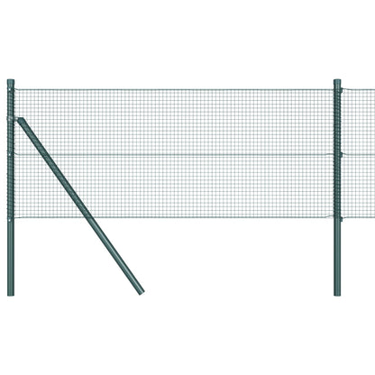 Zaunpfosten-Set Set von 2 Grün Metall 25 x 0,5 m Langlebig