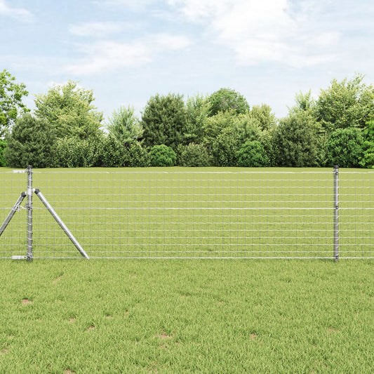 Zaunpfosten 52 Stück Ø32 mm 120 cm Verzinkter Stahl