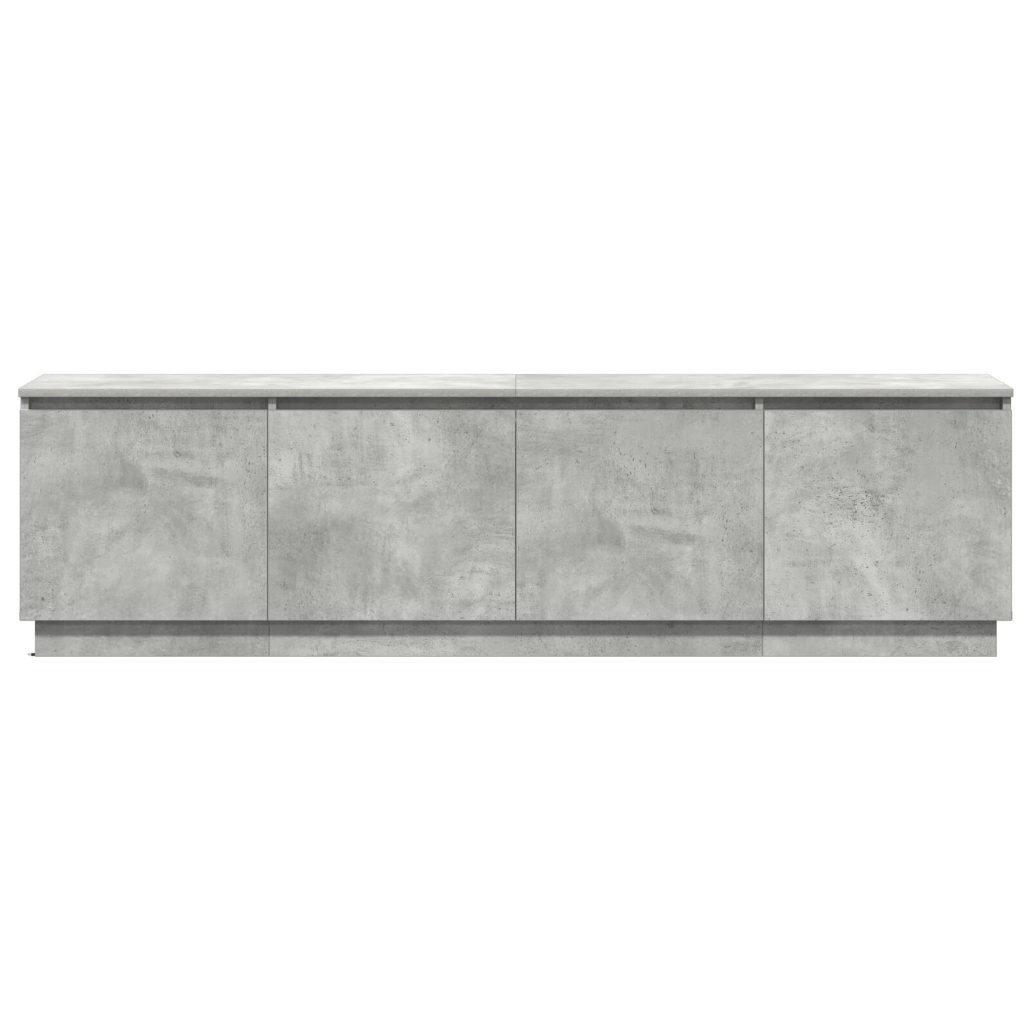 TV-Schrank mit LED Beton-grau 180x38x49 cm Holzwerkstoff