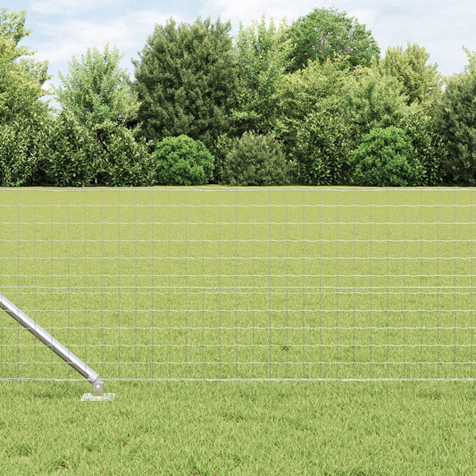 Zaunpfosten mit Spike 26 Stück Ø32 mm 120 cm Verzinkter Stahl