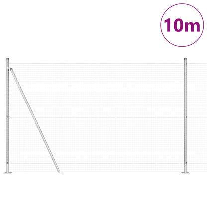 Zaunpfosten-Set 2er Set Verzinkter Stahl 10 x 1,5 m Langlebig