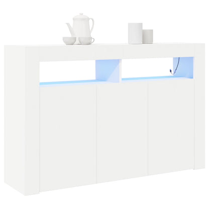 Weißer Sideboard Weiß Engineered Wood 116 x 30 x 75 cm Modern