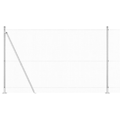 Zaunpfosten-Set 2er Set Verzinkter Stahl 10 x 1,5 m Langlebig