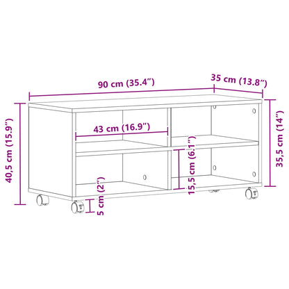 TV-Schrank Alteiche 90x35x35 cm Holzwerkstoff