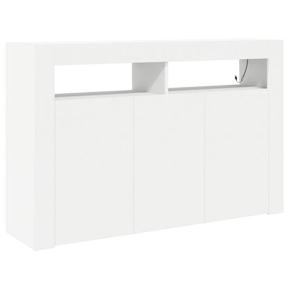 Weißer Sideboard Weiß Engineered Wood 116 x 30 x 75 cm Modern