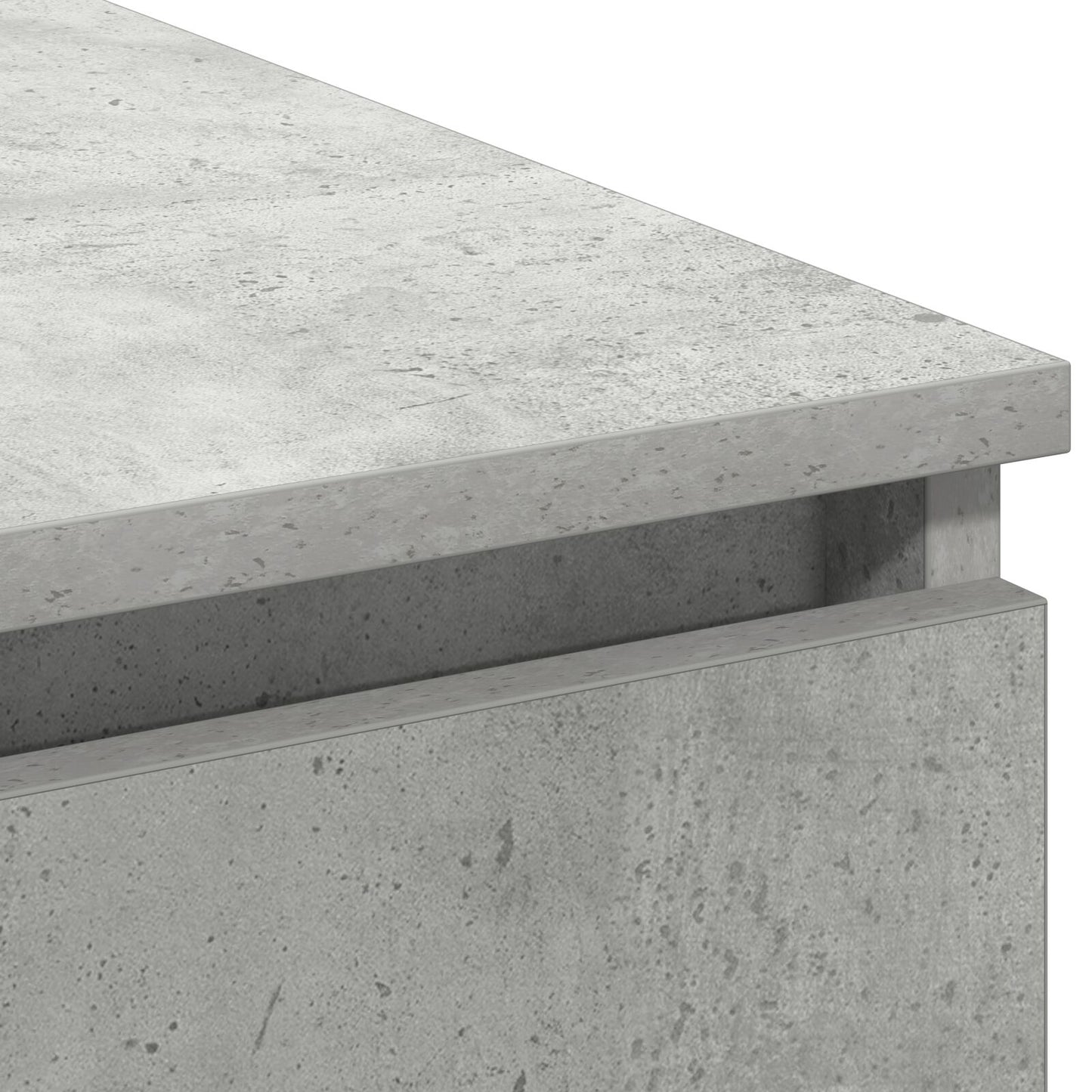 TV-Schrank mit LED Beton-grau 180x38x49 cm Holzwerkstoff