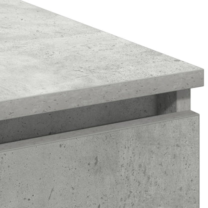 TV-Schrank mit LED Beton-grau 180x38x49 cm Holzwerkstoff
