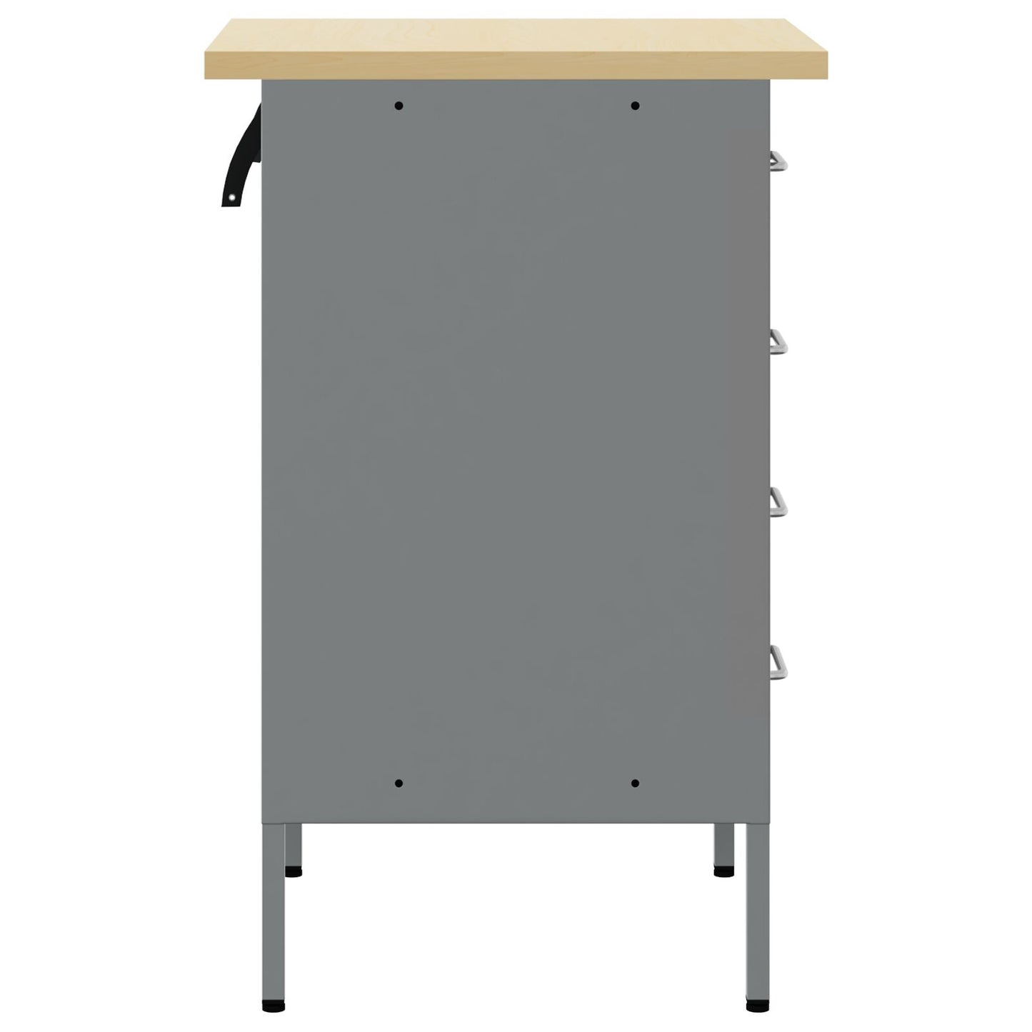 Werkbank Schwarz 50x55x85 cm Stahl