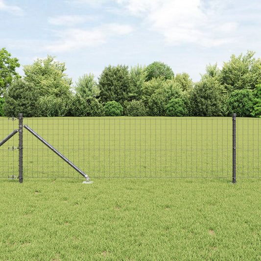 Zaunpfosten mit Spitze 52 Stück Ø32 mm 60 cm Verzinkter Stahl