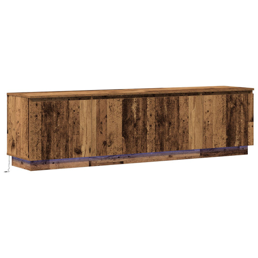 TV-Schränke mit LED Altholz 180x38x49 cm Holzwerkstoff