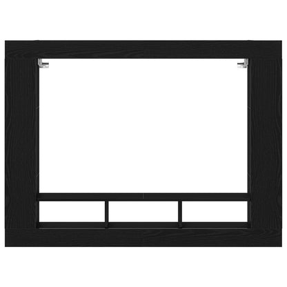 TV-Schrank Wandmontiert Schwarz Eiche 152x22x113 cm