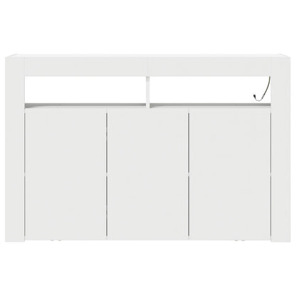 Weißer Sideboard Weiß Engineered Wood 116 x 30 x 75 cm Modern