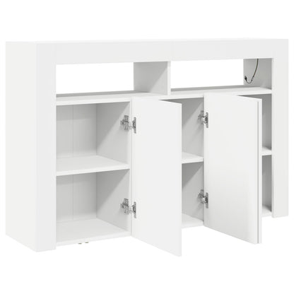 Weißer Sideboard Weiß Engineered Wood 116 x 30 x 75 cm Modern