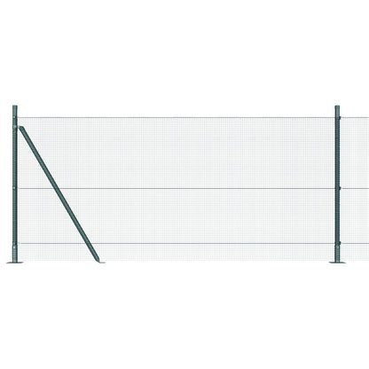 Zaunpfosten-Set Set von 2 Grün Metall Langlebig