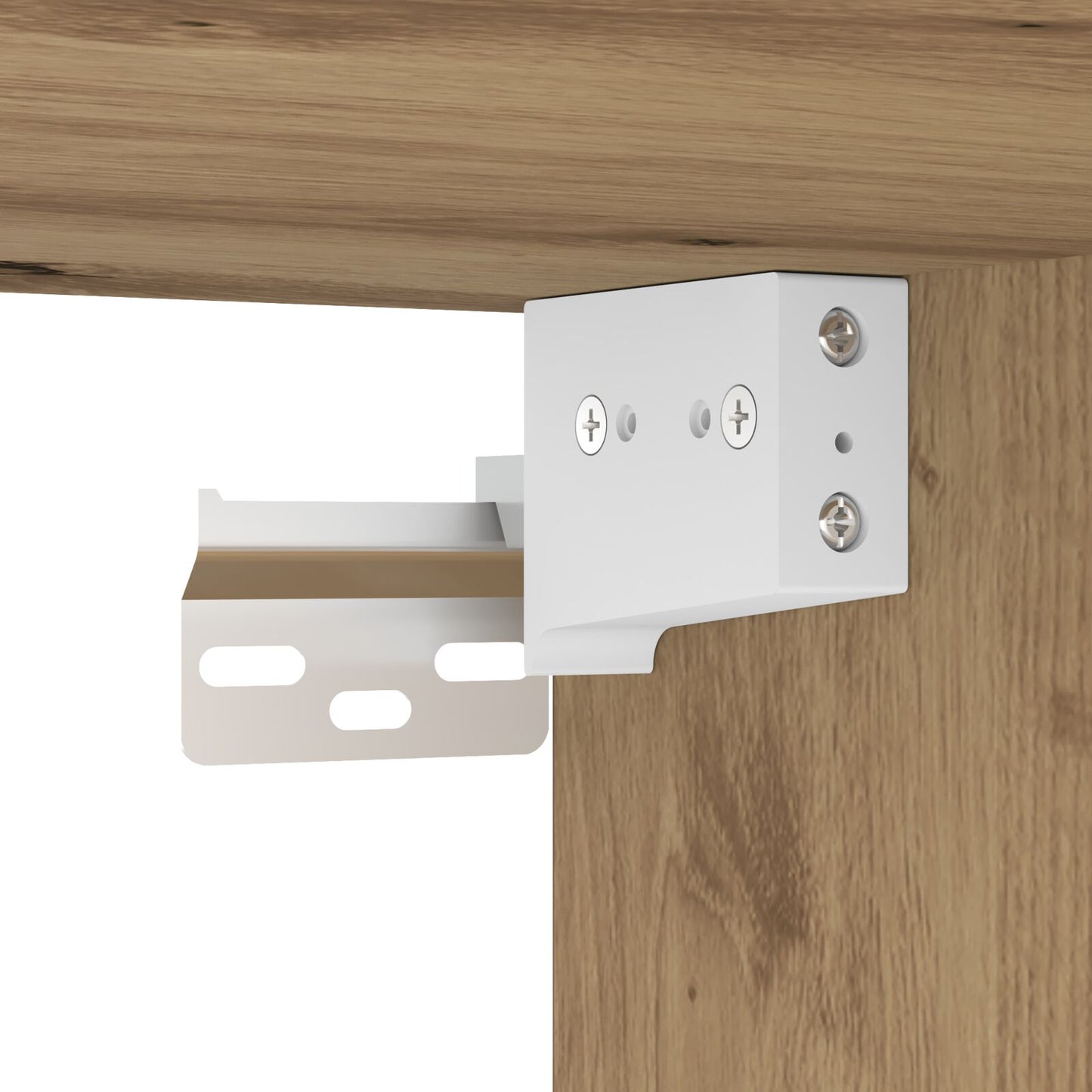 TV-Wandregale mit LED-Lichtern 2 Stück Artisan Eiche 80x30x30 cm