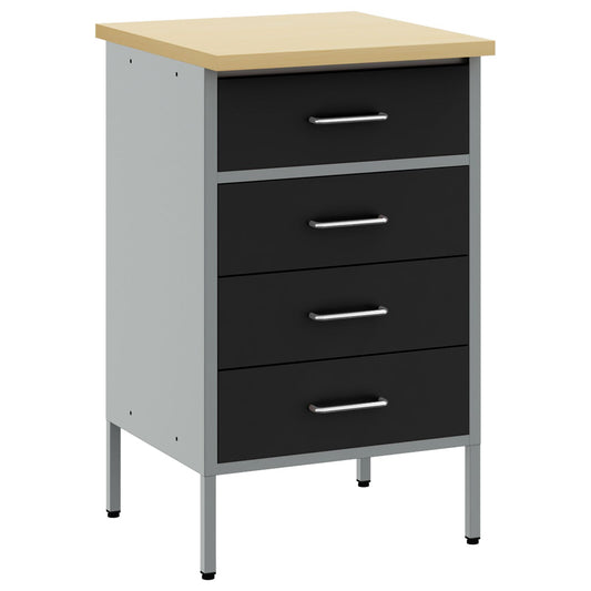 Werkbank Schwarz 50x55x85 cm Stahl