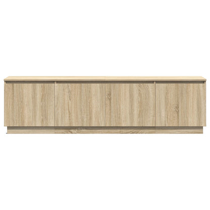TV-Schrank mit LED Sonoma Eiche 180x38x49 cm Holzwerkstoff