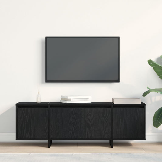 TV-Schrank Schwarz Eiche 120x30x40,5 cm Holzwerkstoff