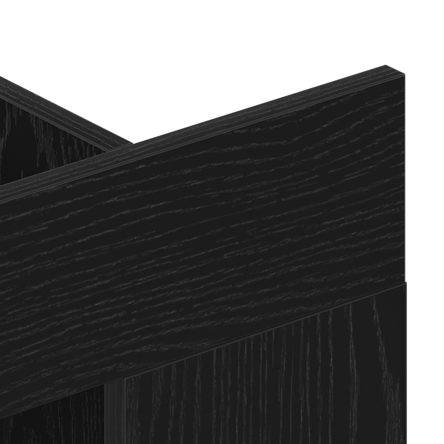 TV-Schrank Wandmontiert Schwarz Eiche 152x22x113 cm