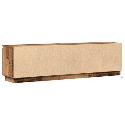 TV-Schränke mit LED Altholz 180x38x49 cm Holzwerkstoff