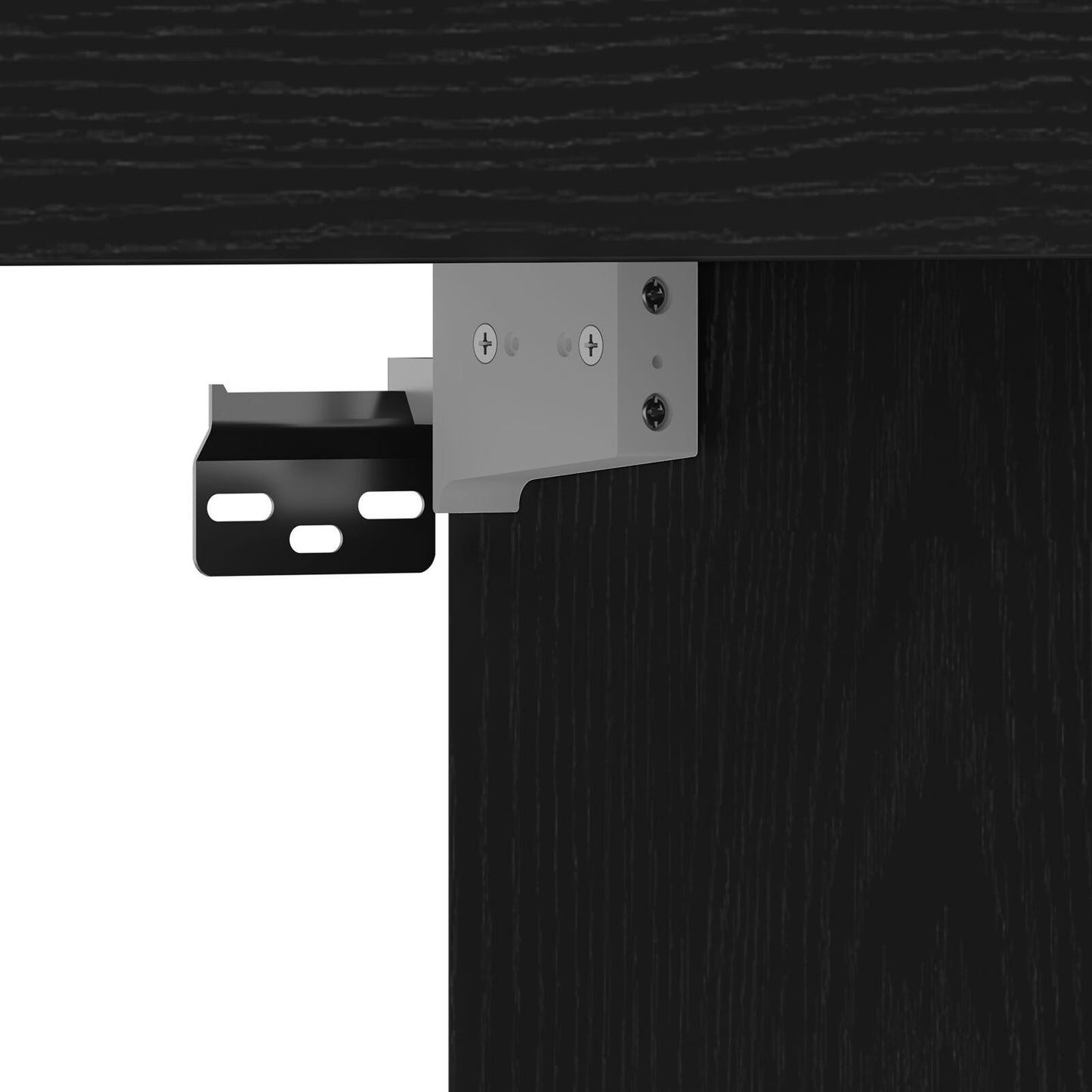 TV-Schrank Wandmontiert Schwarz Eiche 152x22x113 cm