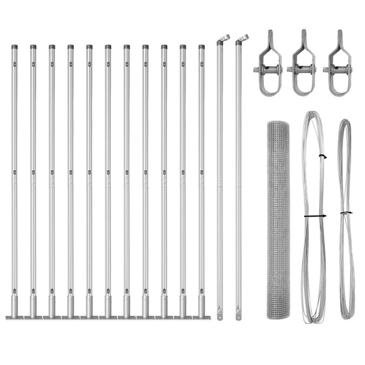 Zaunpfosten-Set 2 Stück Verzinkter Stahl 25 x 1 m Langlebig