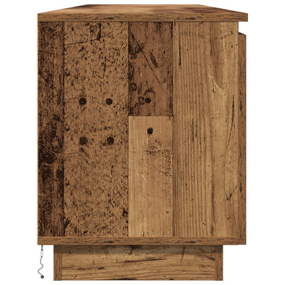 TV-Schränke mit LED Altholz 180x38x49 cm Holzwerkstoff