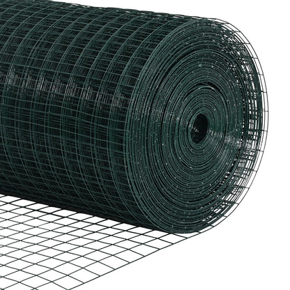 Zaunpfosten-Set Set aus 2 Grün Metall 10 x 1 m Langlebig