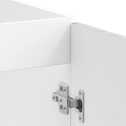 Waschbecken-Unterschrank ""Porto"" mit Waschbecken Grau Sonoma 80x46x84,5 cm Holzwerkstoff
