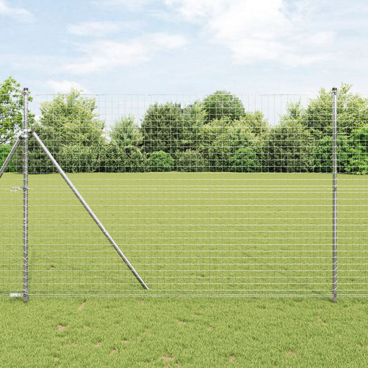 Zaunpfosten 52 Stück Ø32 mm 200 cm Verzinkter Stahl